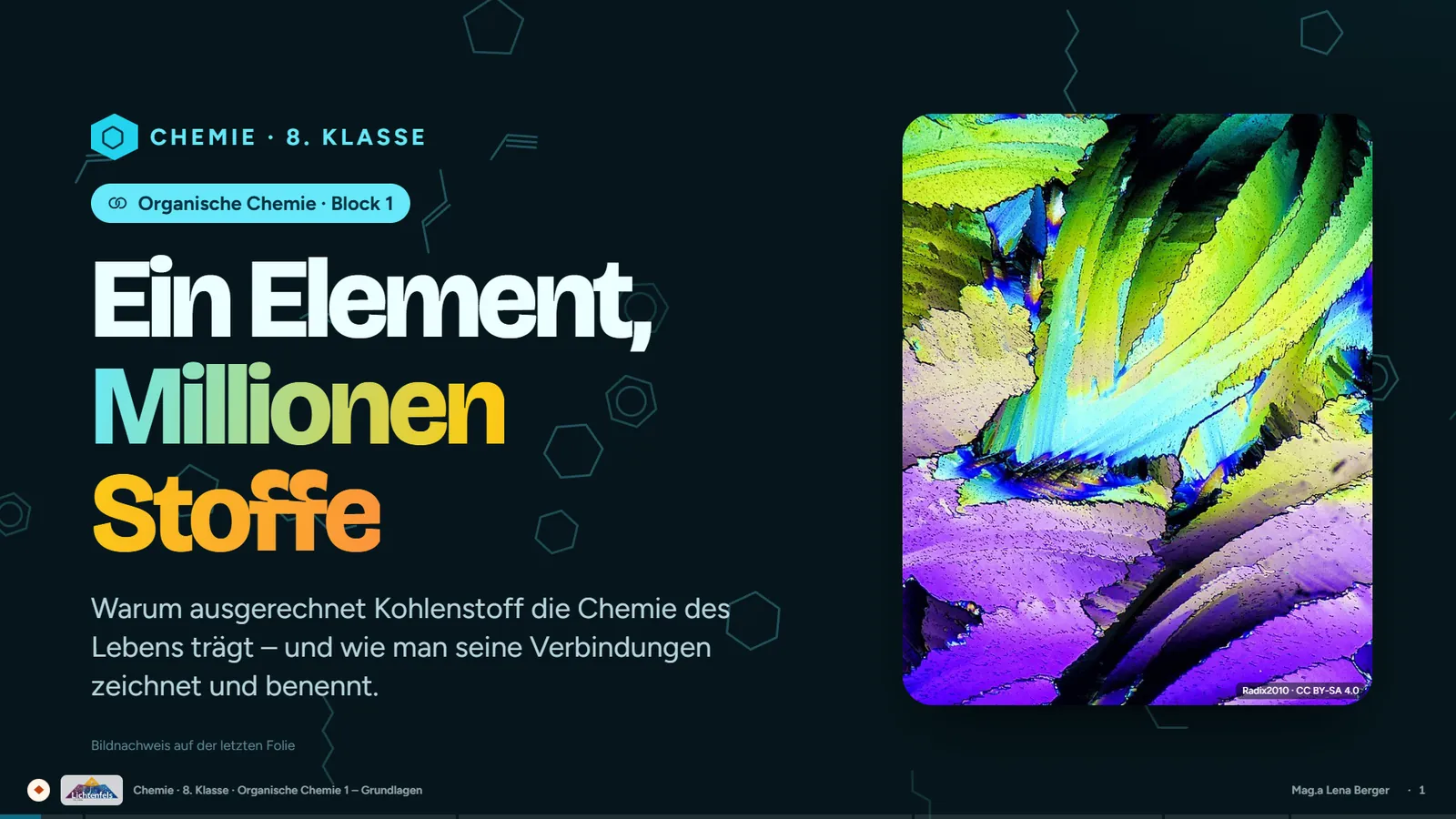 Titelfolie Organische Chemie